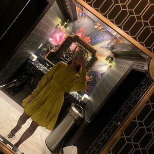 Chartreuse Cotton Dress